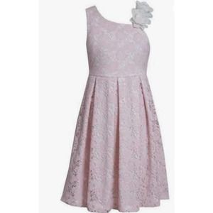 Girls Sz 12 new Bonnie jeans pink lace dress flowers sequin birthday wedding